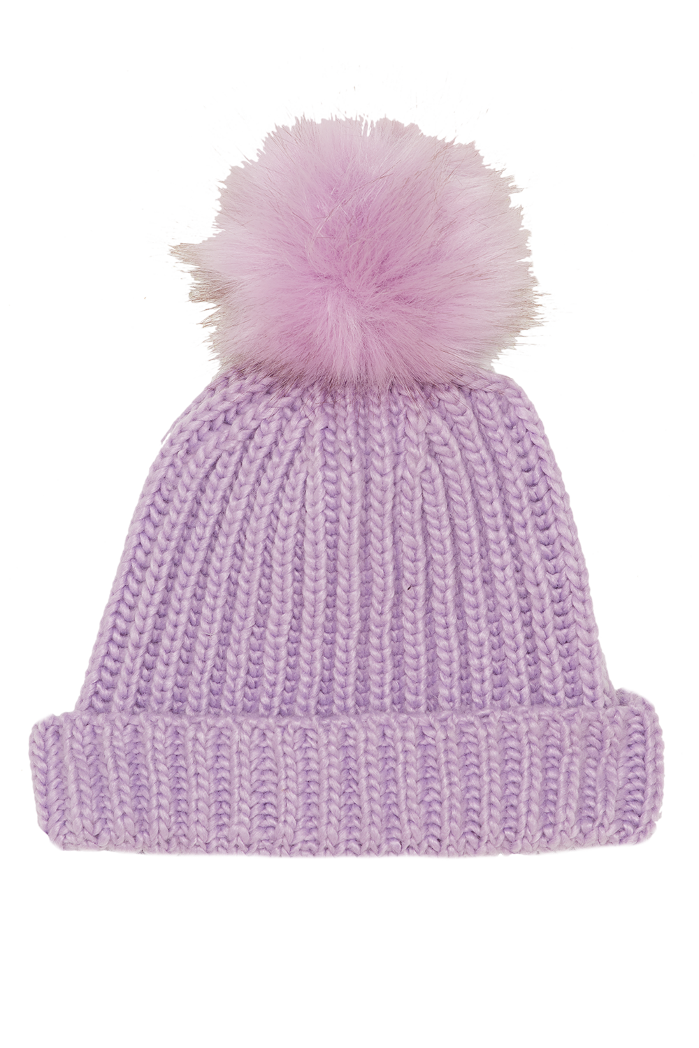 Light Purple Beanie, Purple Pom Beanie