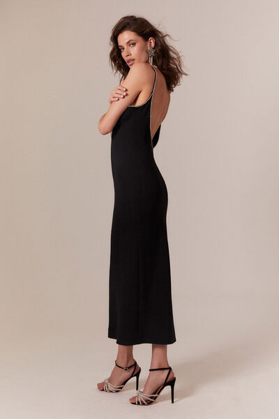 Indah Bardot Mini Slip Dress Black BARDOT-SF21 - Free Shipping at Largo  Drive