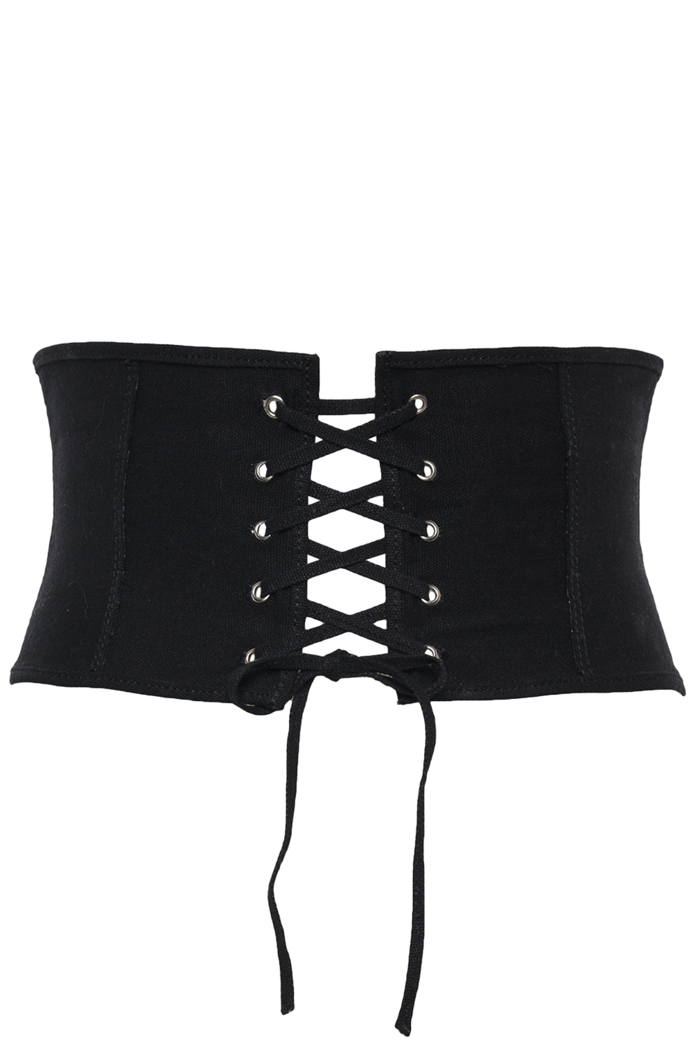 Corsetry Lace Up Belt in Black | Bardot