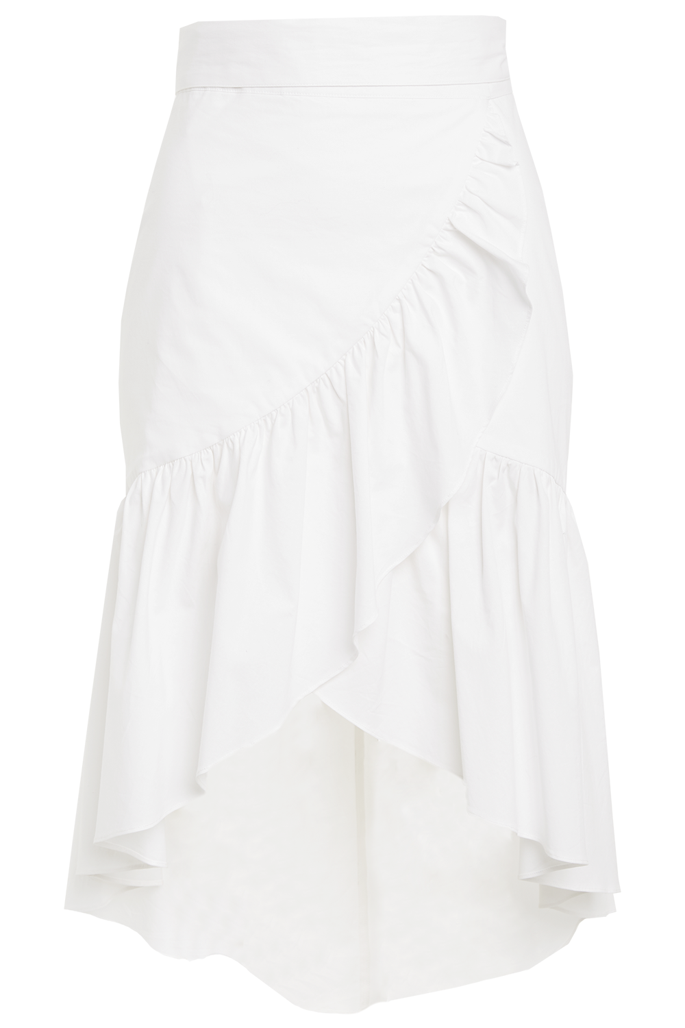 Midi Wrap Skirt in Ivory | Bardot