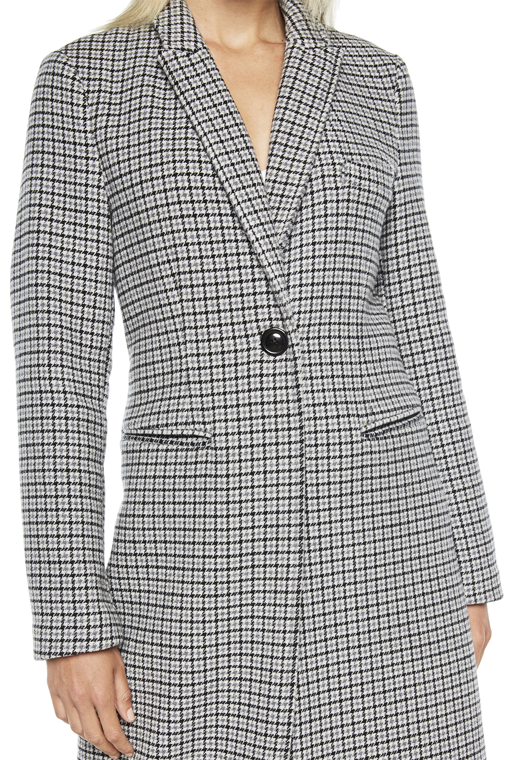 Grey Check Coat | Ladies Clothing & Jackets & Coats | Bardot