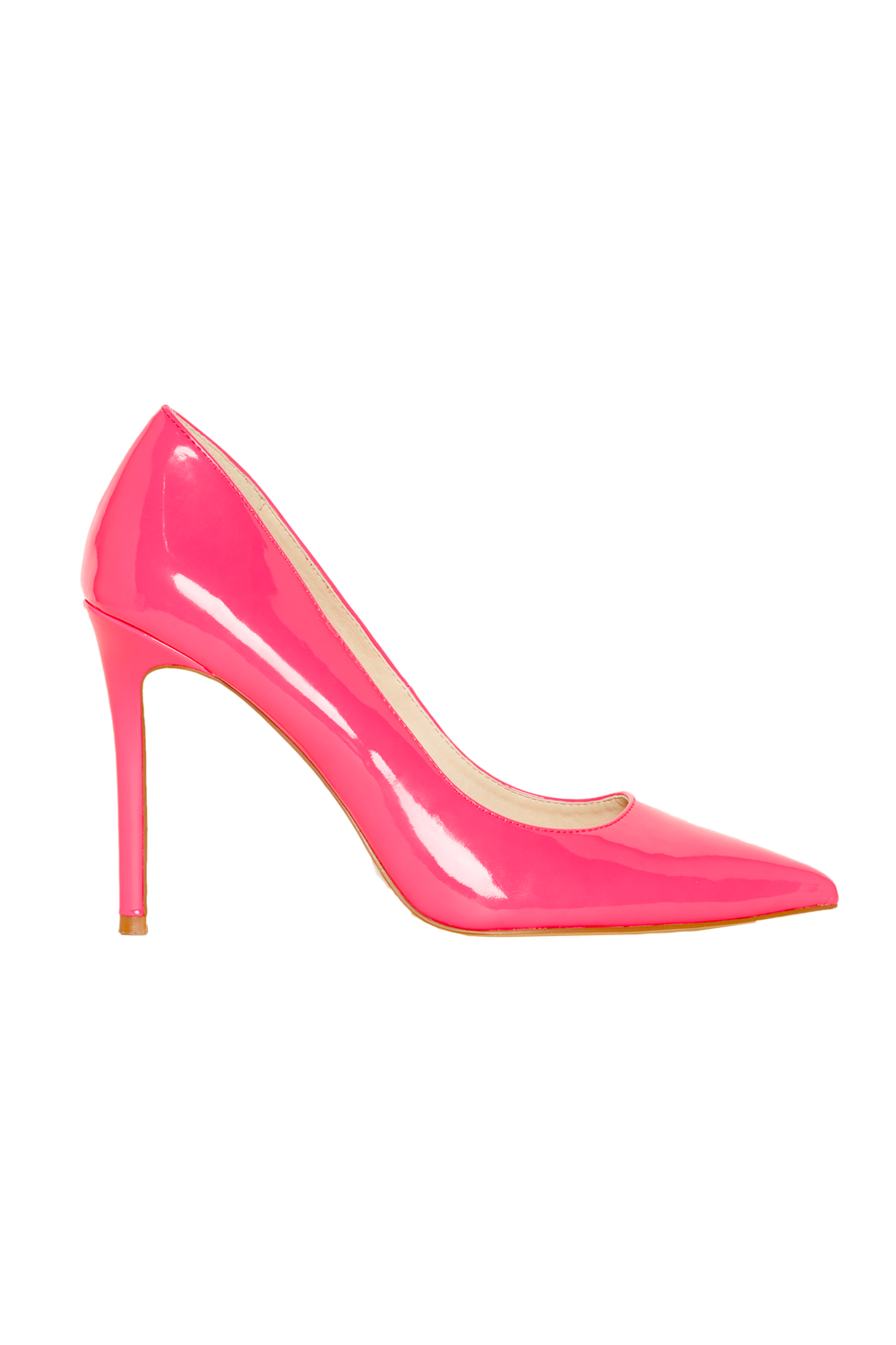 Kait Hot Pink Rhinestone Pointed-Toe Pumps