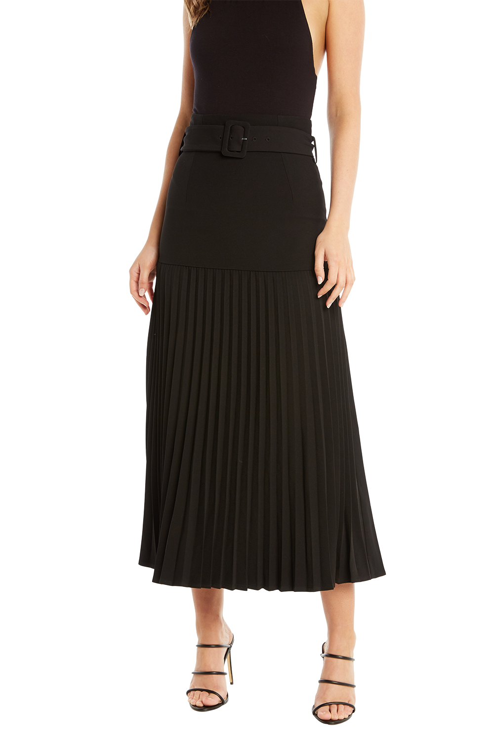 Buckle Pleated Skirt | Ladies Clothing & Skirts | Bardot