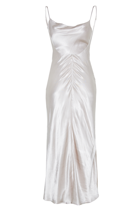 Trina Slip Dress in Oyster | Bardot