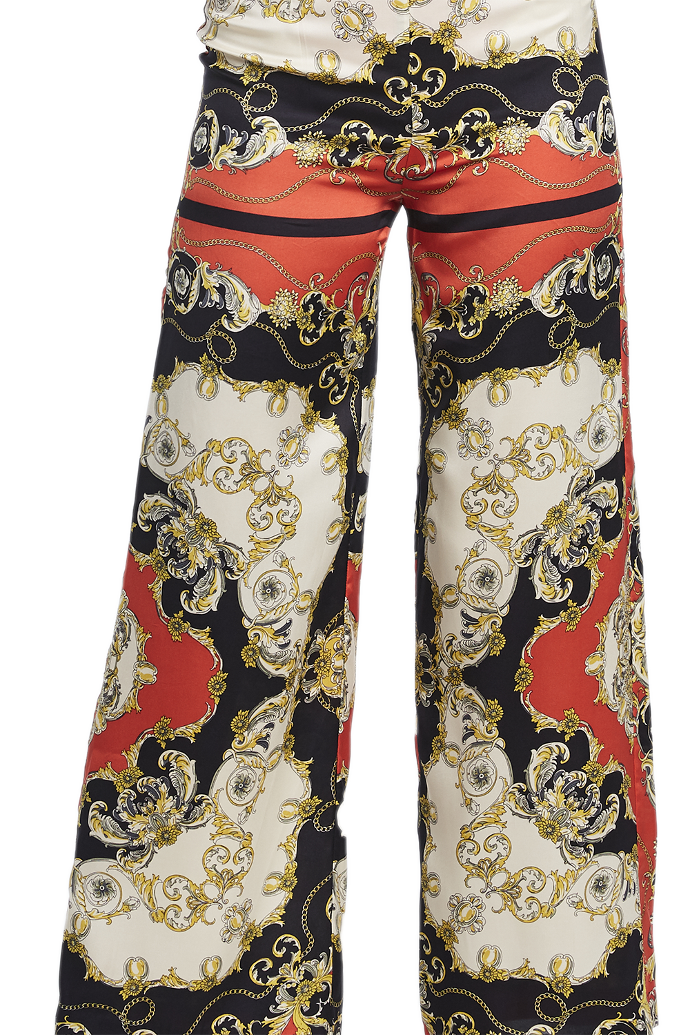 Anthropologie By Wideleg Scarfprint Trousers in Green  Lyst UK