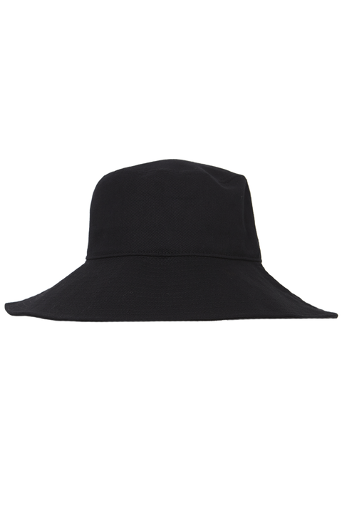 Lululemon Wide-Brim Bucket Hat with Strap - Black - lulu fanatics