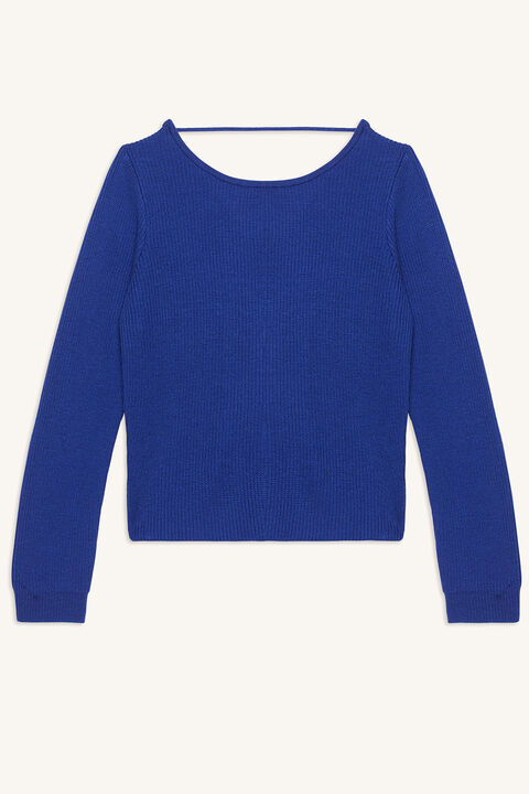 Knot Back Sweater in Cobalt | Bardot Junior
